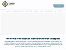Tablet Screenshot of nelsonmandelachildrenshospital.org